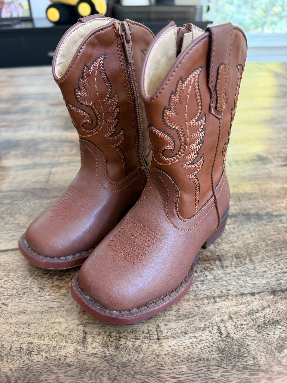 Kids Brown Western Cowboy Boots - Roper